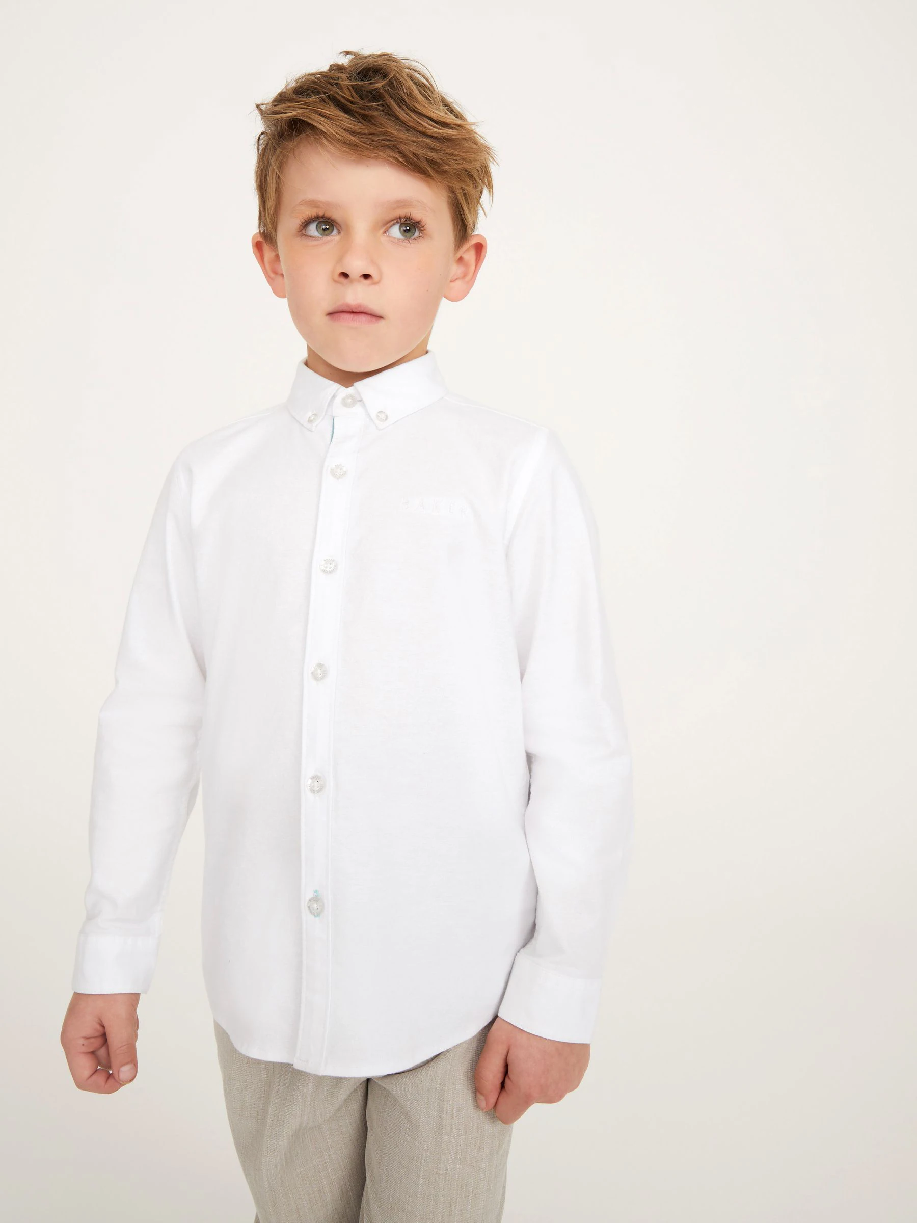 Wit - Baker by Ted Baker Oxford overhemd