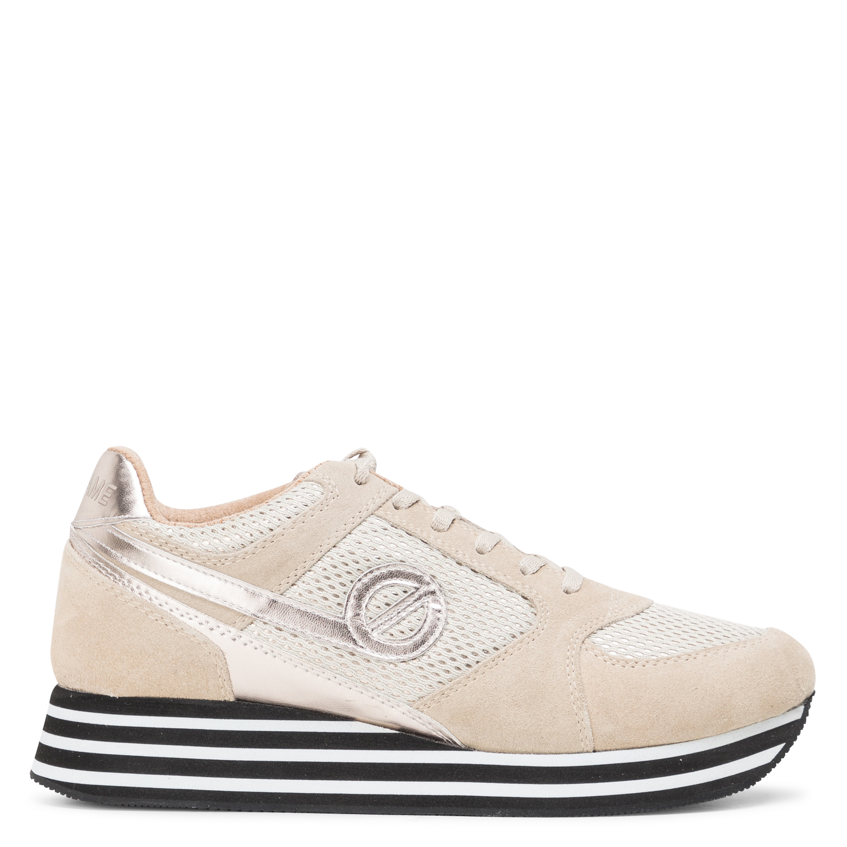PARKO JOGGER - Baskets basses en cuir mélangé| Beige