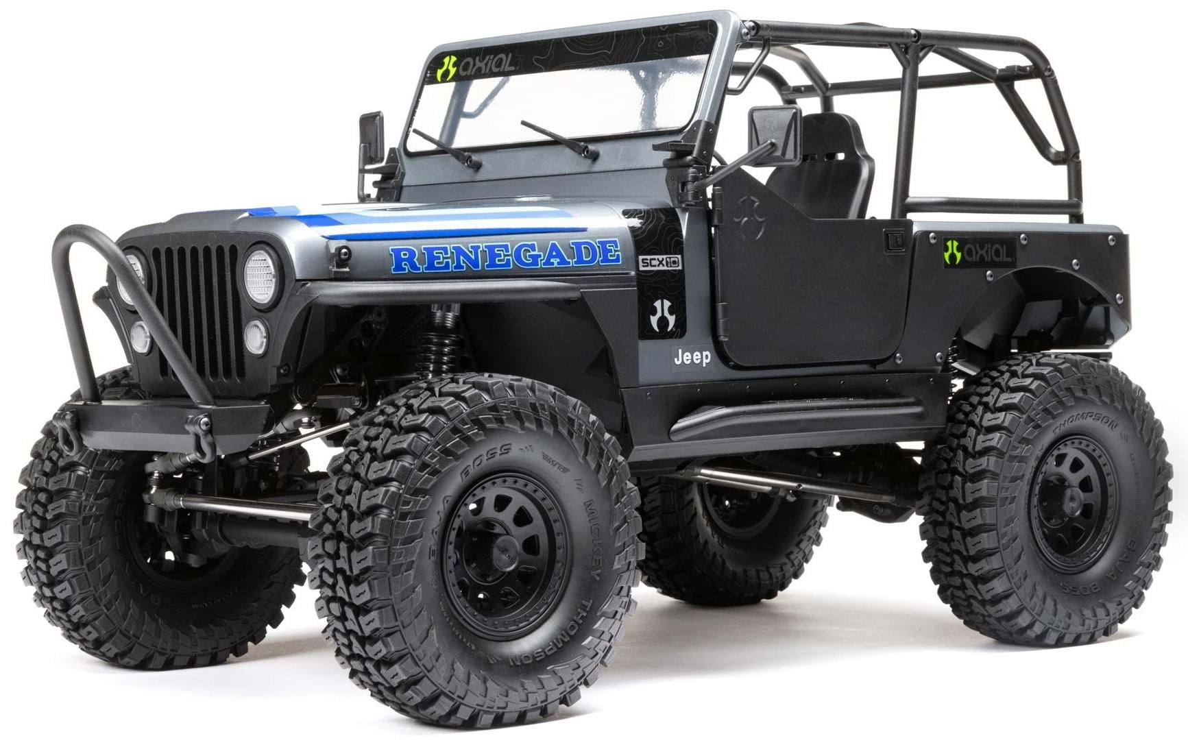 Scale Crawler SCX10 III Jeep CJ-7 Grau, ARTR, 1:10<br>Jeep CJ-7 Renegade Rock Crawler mit Spektrum Technik