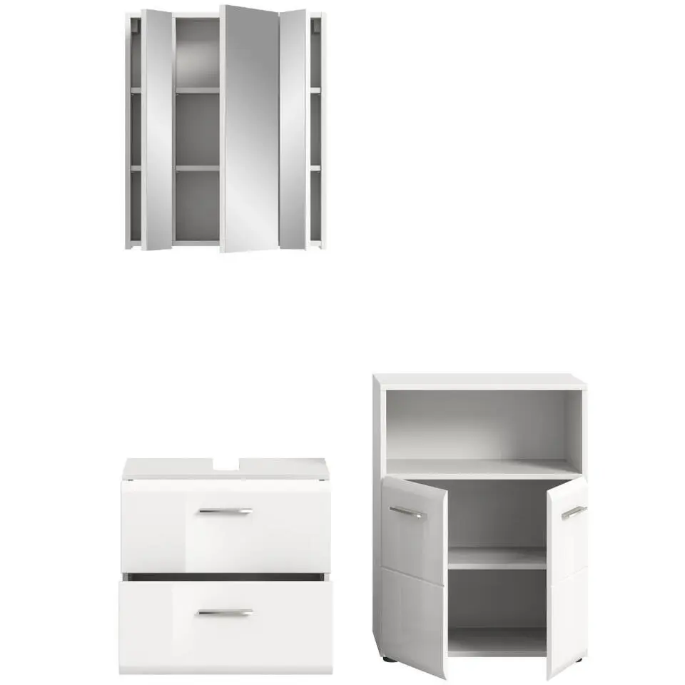 Hioshop Ice badkamer I59 wit hoogglans- wit