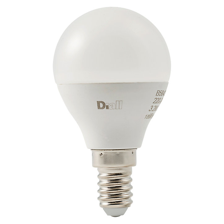 Ampoule LED mini globe E14 250lm 2.2W = 25W Ø4.5cm Diall blanc chaud