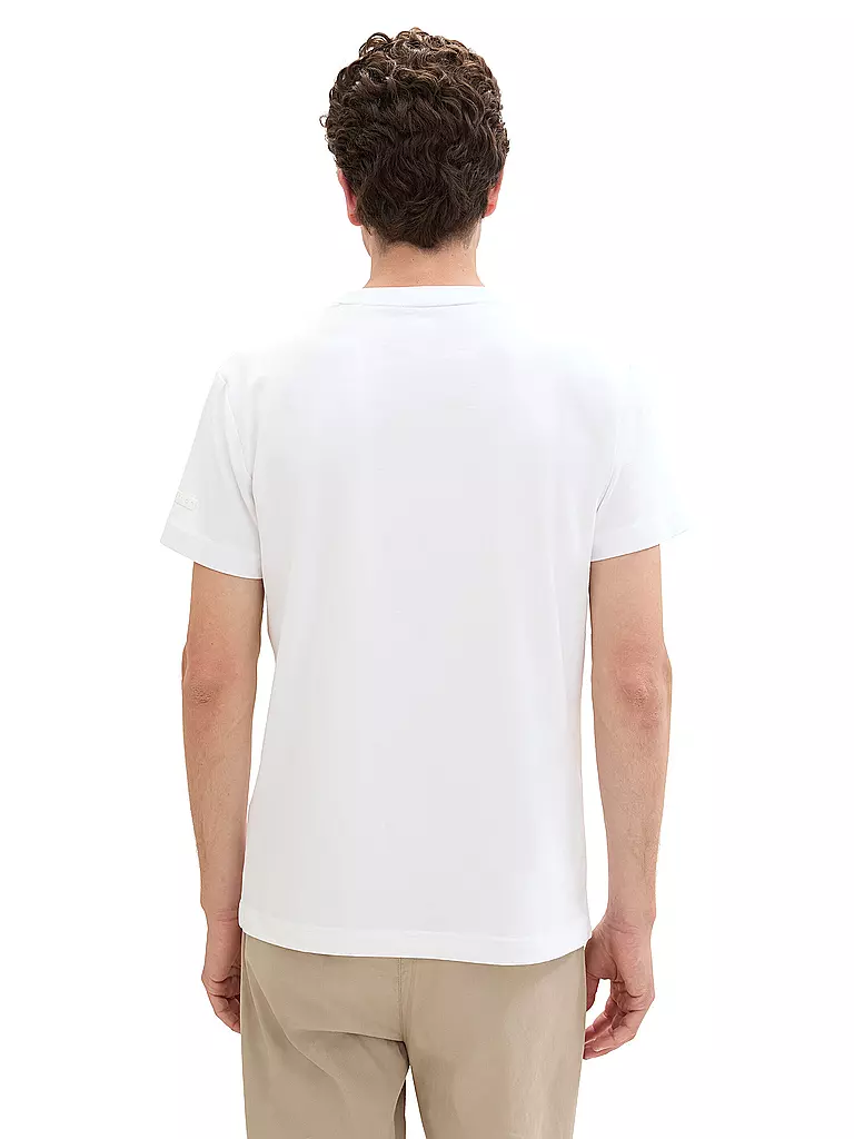 TOM TAILOR T-Shirt weiss