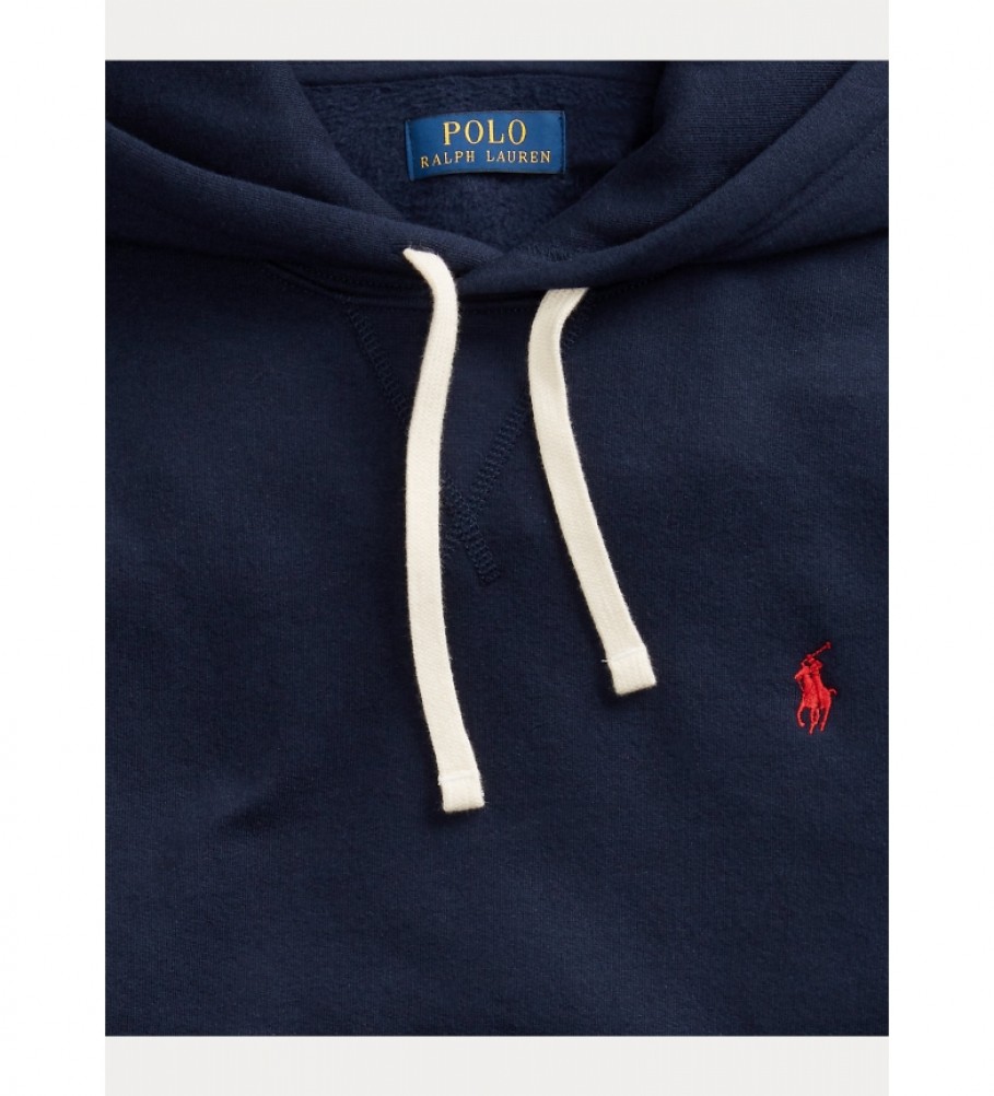 Moletom Ralph Lauren RL azul marinho com capuz