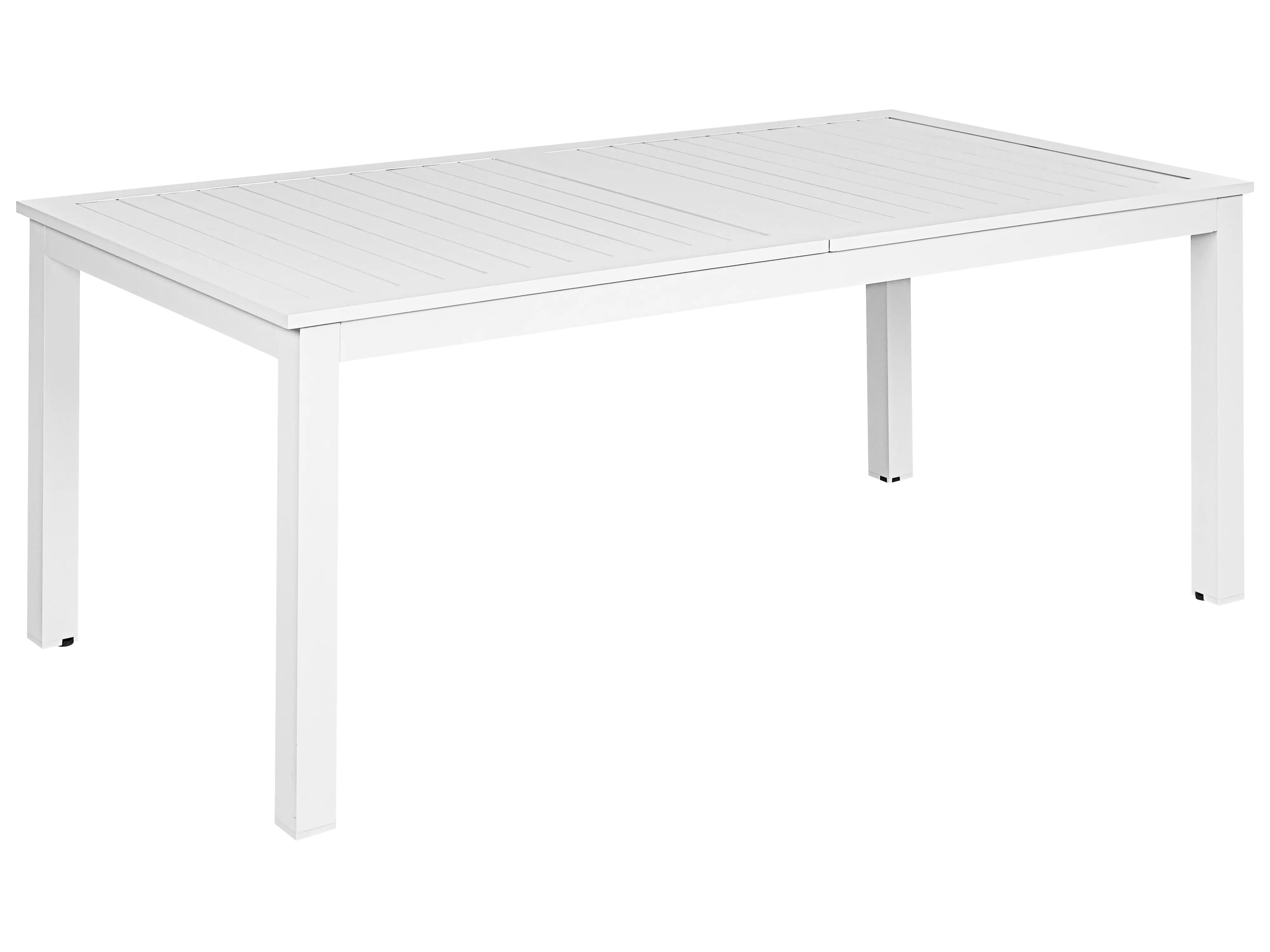 Uitschuifbare tuintafel SKALOMA 180/240 cm 90 cm Metaal Wit