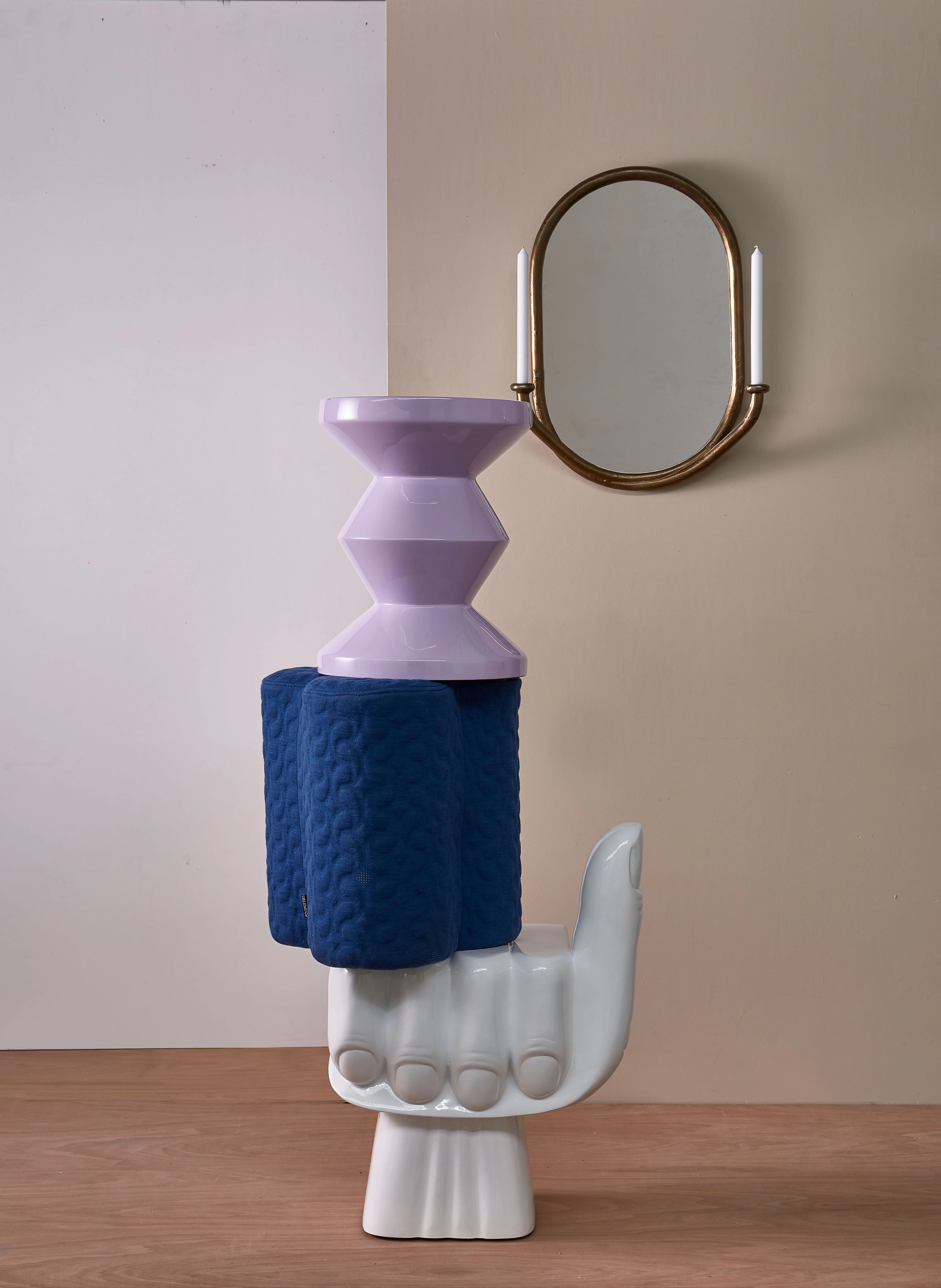 POLSPOTTEN Hocker ZIG ZAG