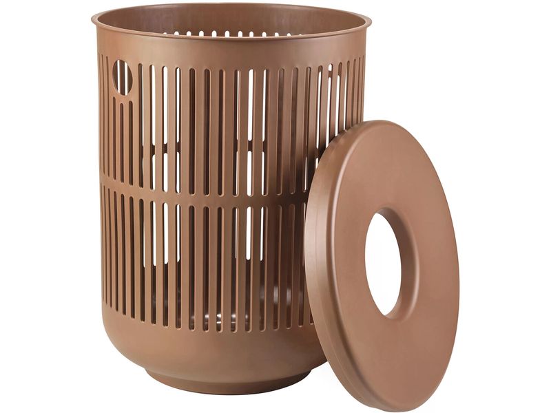 Zone Denmark Wäschesammler Ume 68 l, Terracotta Wäschekorb mit Deckel