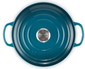 Le Creuset - Signature - Braadpan - Deap Teal - Gietijzer - 2,4 liter