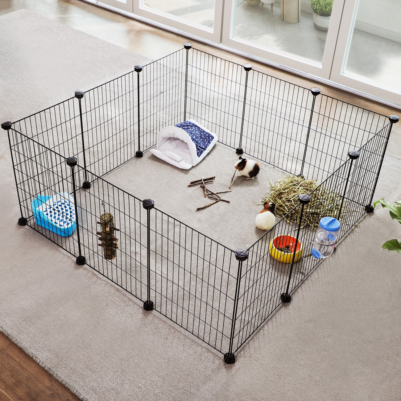 SONGMICS Freilauf, DIY, Metallgitter