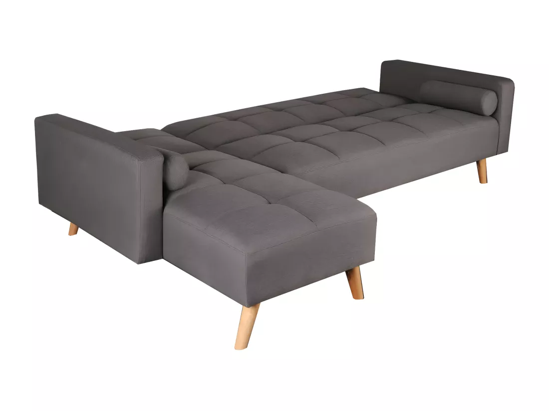 Canapé d'angle convertible gauche ASGARD / GRIS