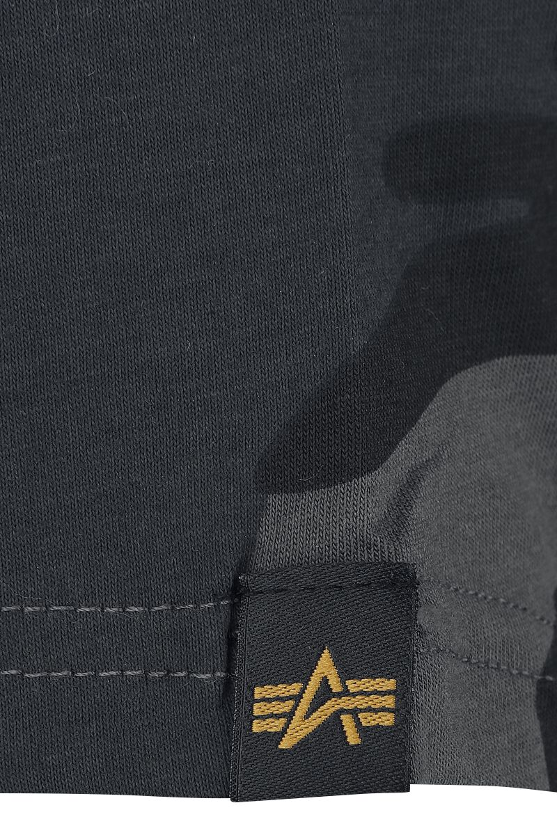 T-SHIRT CAMOUFLAGE IMPRIMÉ DOS | Alpha Industries T-Shirt Manches courtes