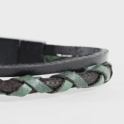 Bracelet Noir Vert