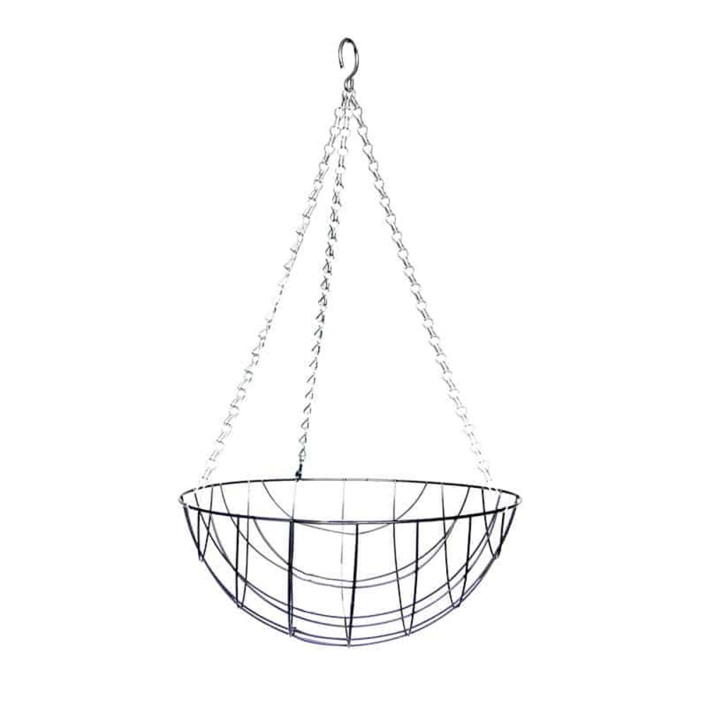 Panier suspendu métal noir 35 cm