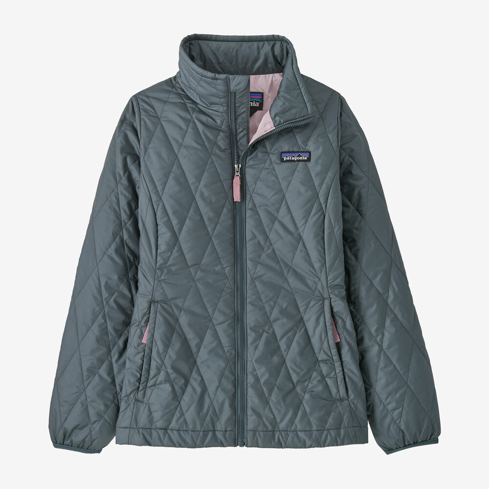 Kinder-Steppjacke mit Nano-Puff-Diamantmuster
