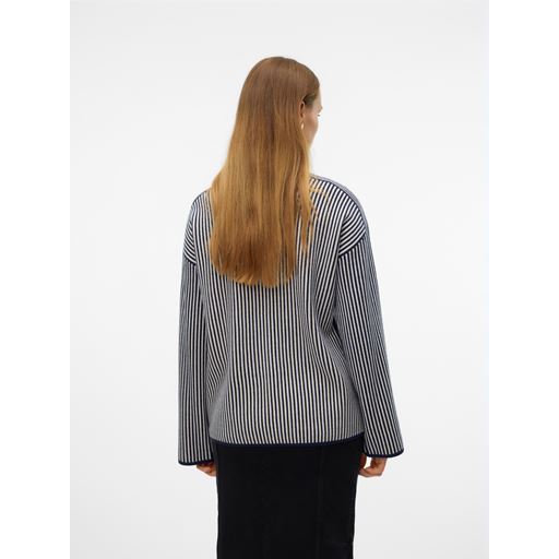 Vero Moda Gold Pinstripe Striktrøje, Navy Blazer, XL