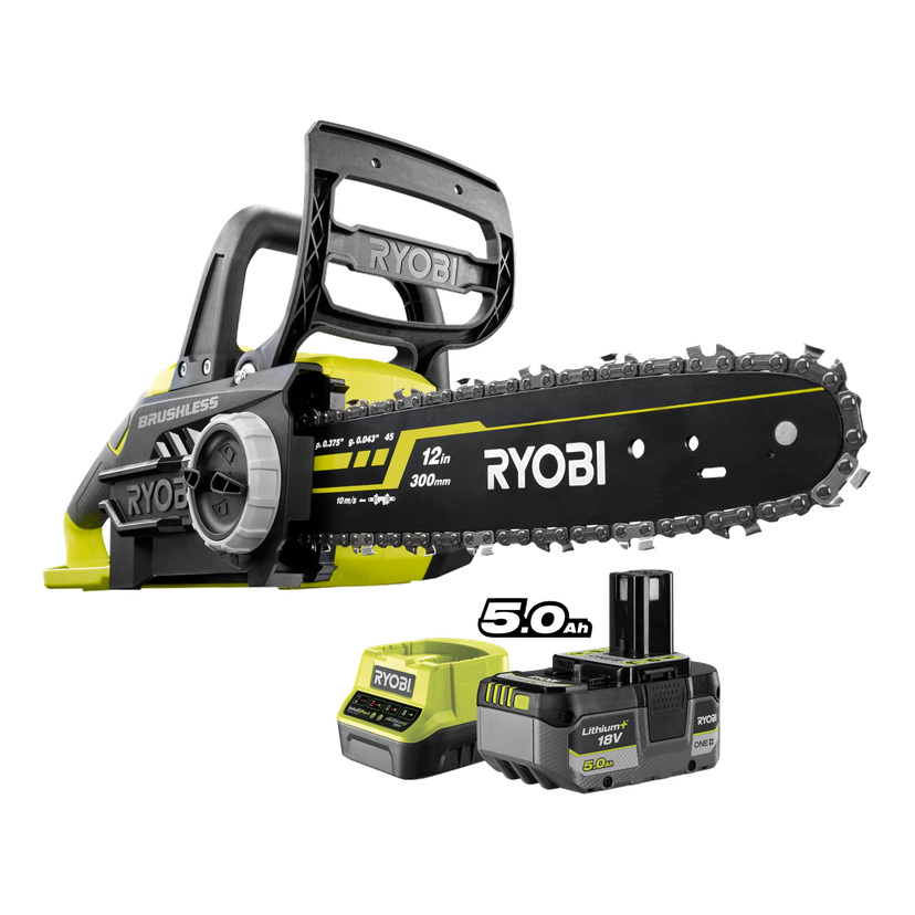Batteridrevet kjedesag 18 V 5,0 Ah 30 cm