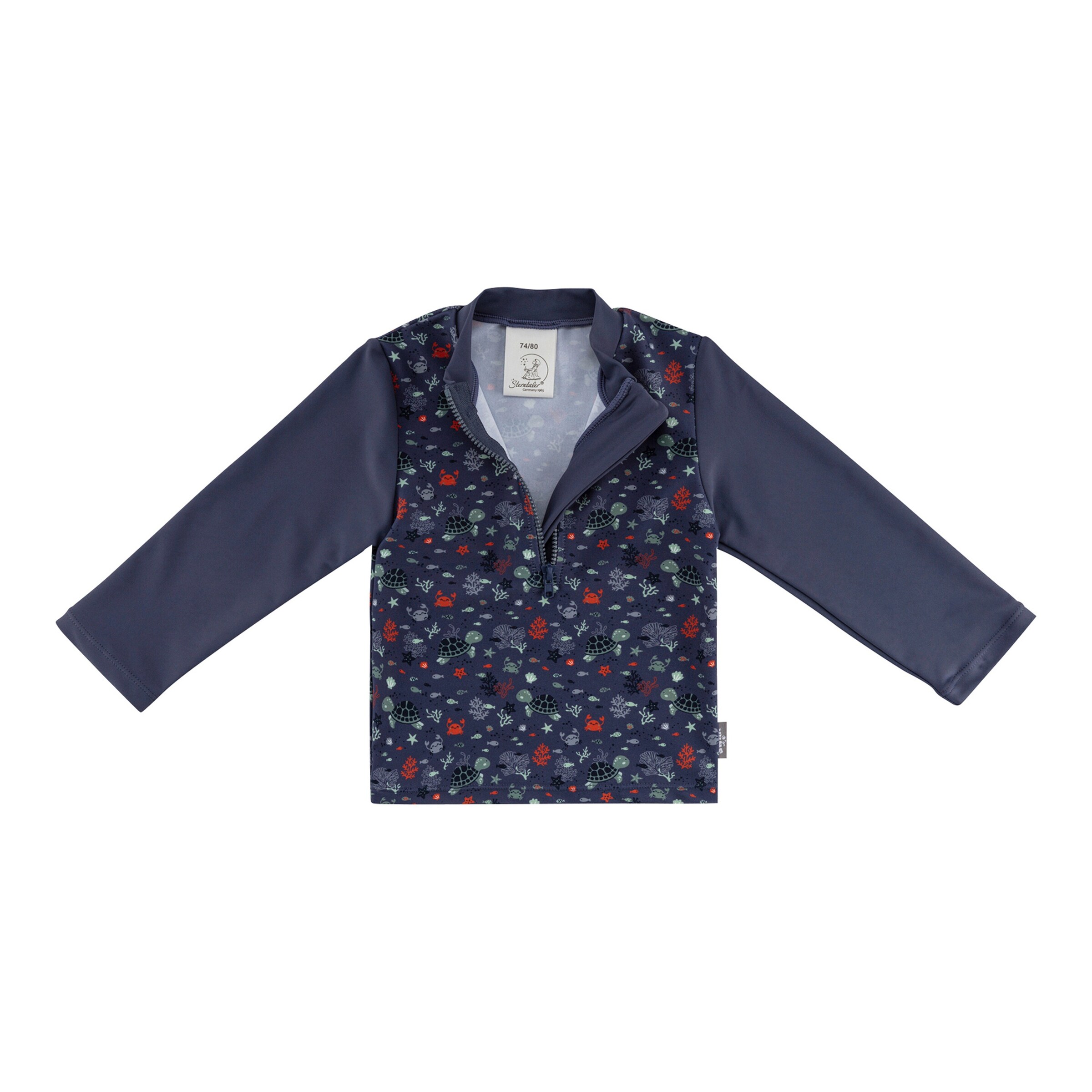 Sterntaler Badeshirt langarm mit UV-Schutz Ozean blau/bunt