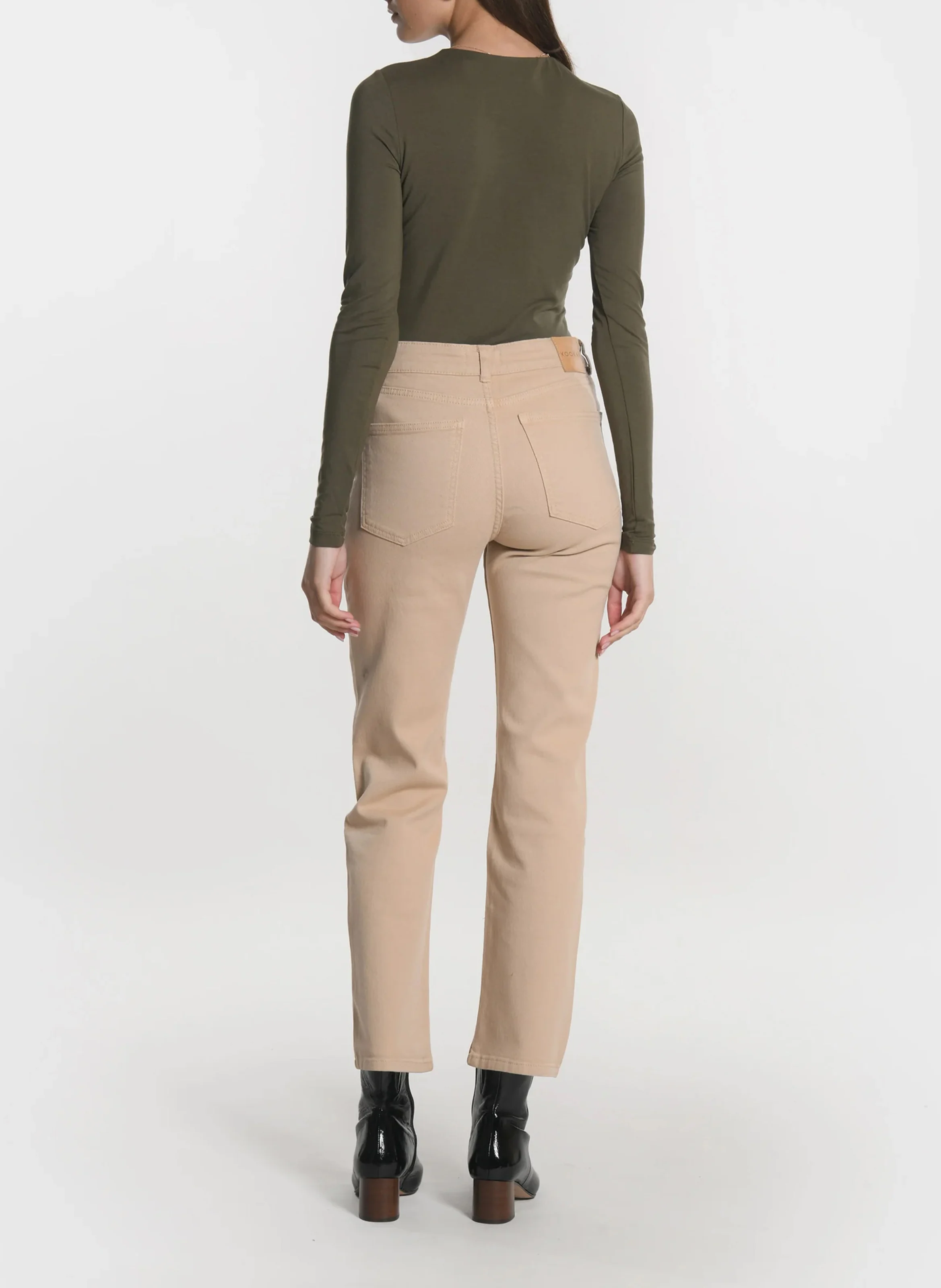 BRENDA - Jean droit| Beige