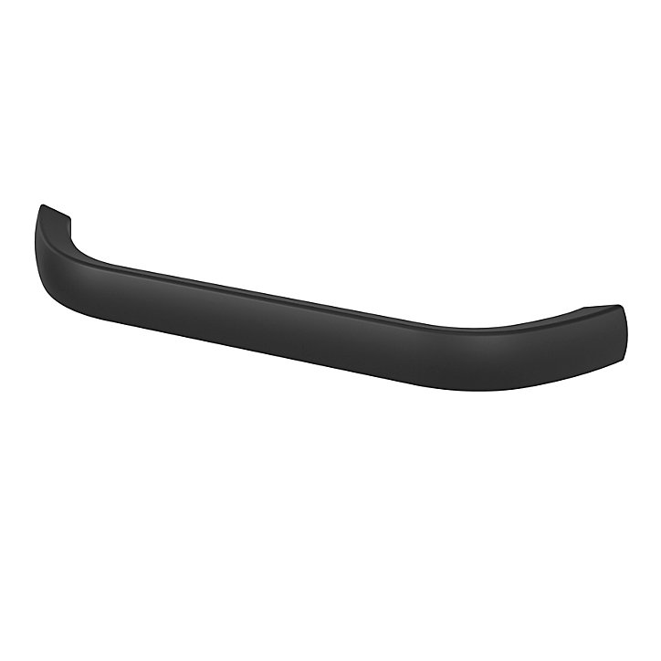 Poignée de meuble nœud GoodHome Irvil aluminium mat noir l.142mm x l.12mm x H. 30mm entraxe 128mm