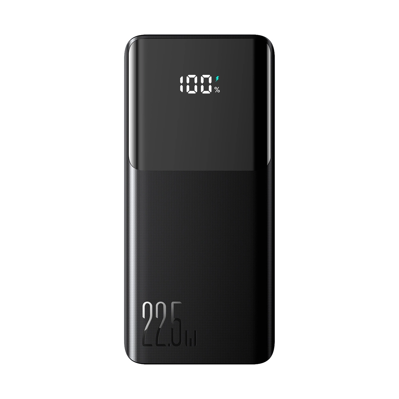 (22.5W) 10000mAh USB A / USB C Powerbank Power Delivery Ladegerät inkl. USB C / Lightning Ladekabel mit LED Anzeige (JR-PBF19) - Schwarz