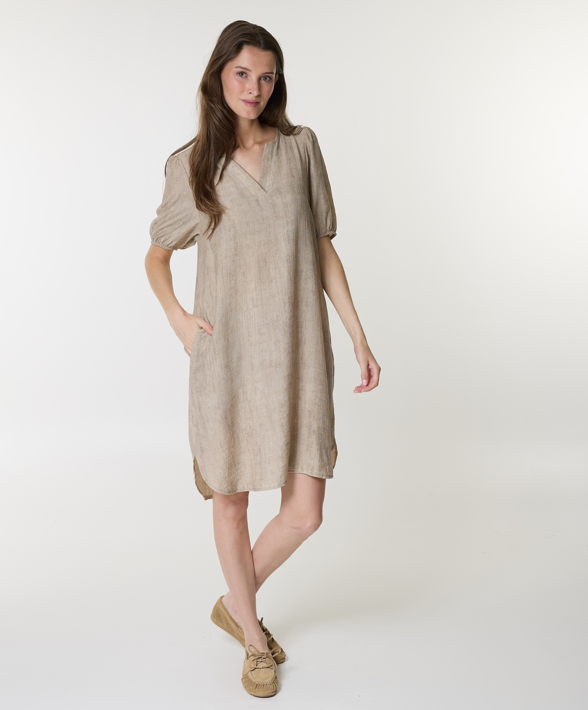 Enjoy Dames jurk beige