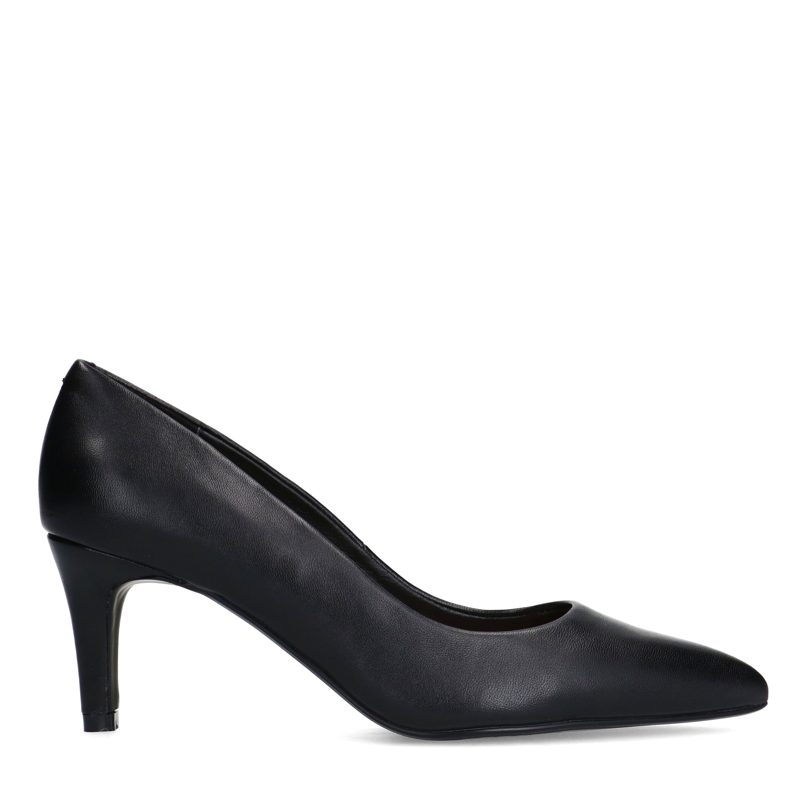 Zwarte leren pumps
