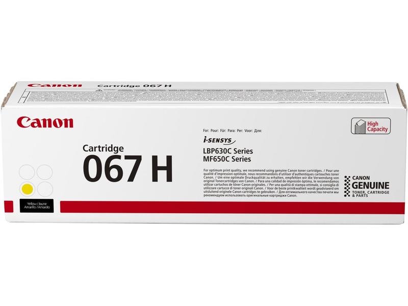 Canon Toner 067H / 5103C002 Yellow Druckerpatrone, Gelb