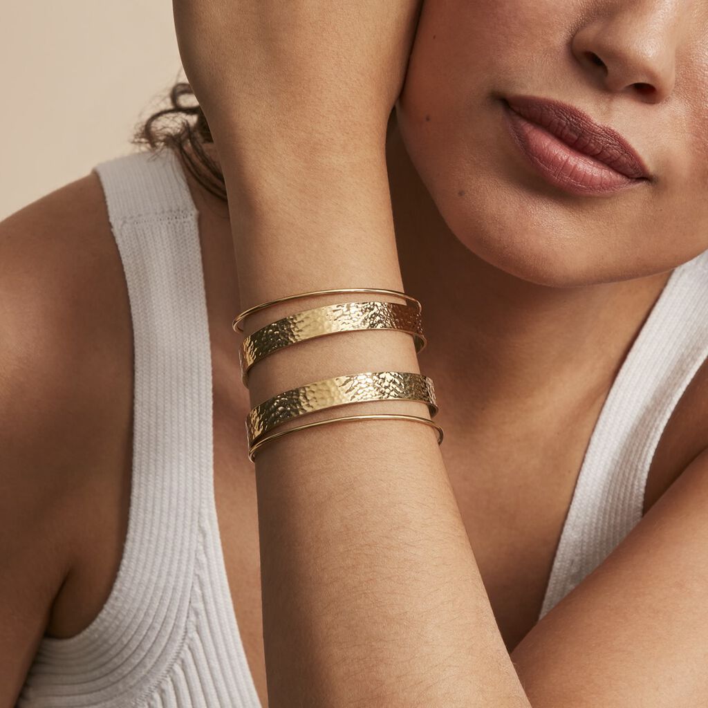 Bracelet Manchette Chita Acier Doré