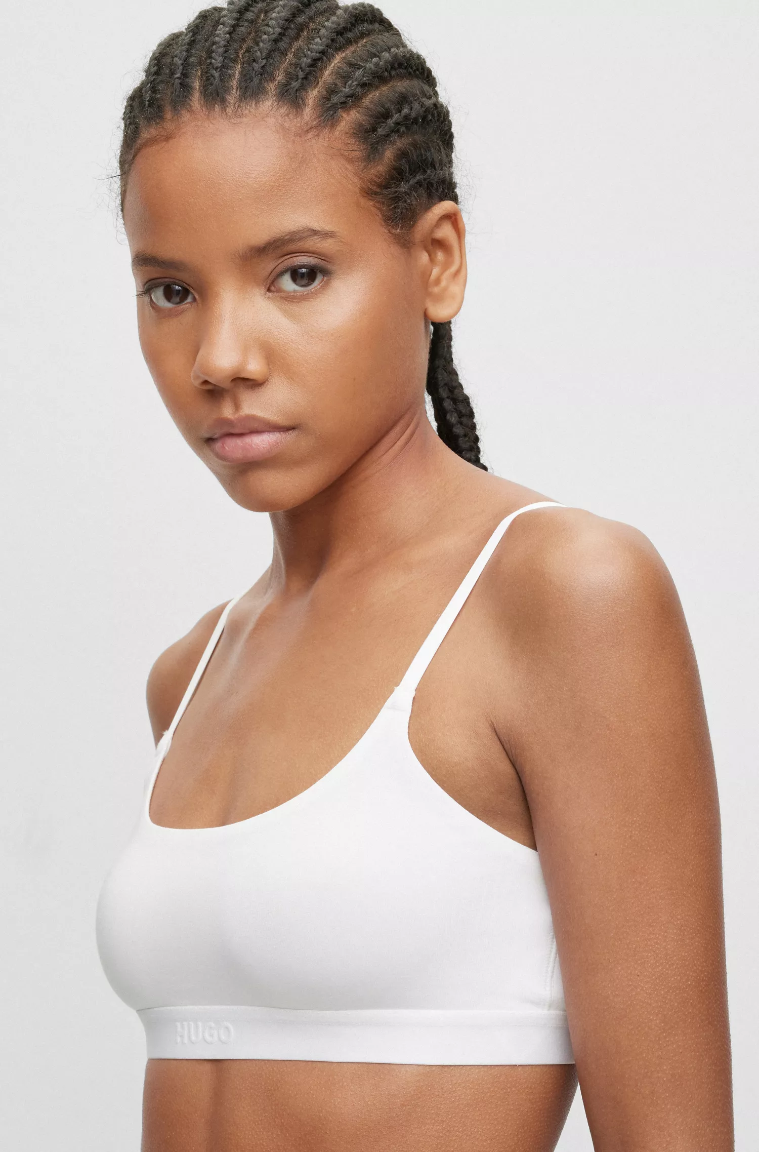 HUGO Vermelho - Pacote com dois sutiãs sem aro em modal elástico