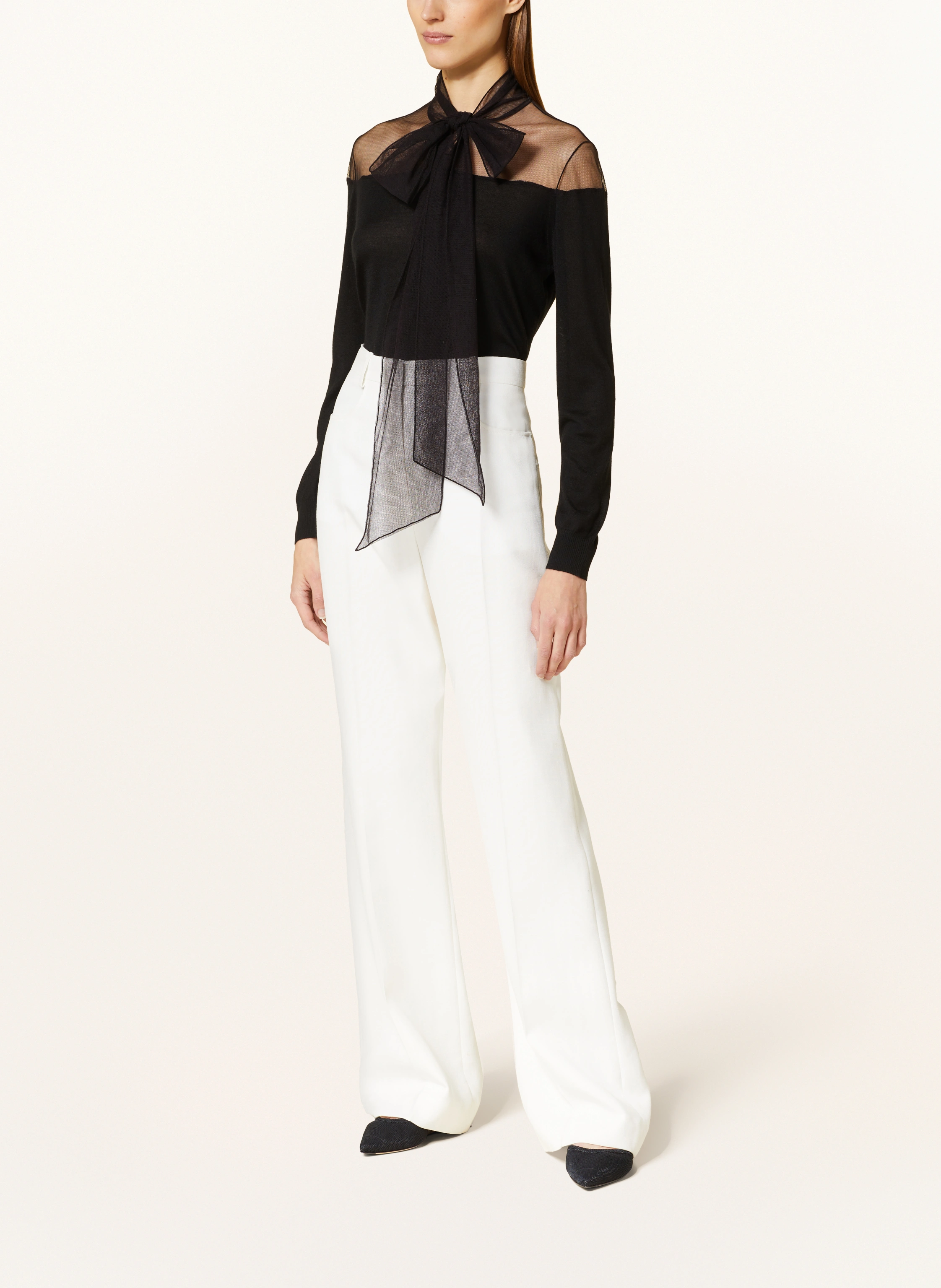 FABIANA FILIPPI Schluppenbluse mit Cashmere