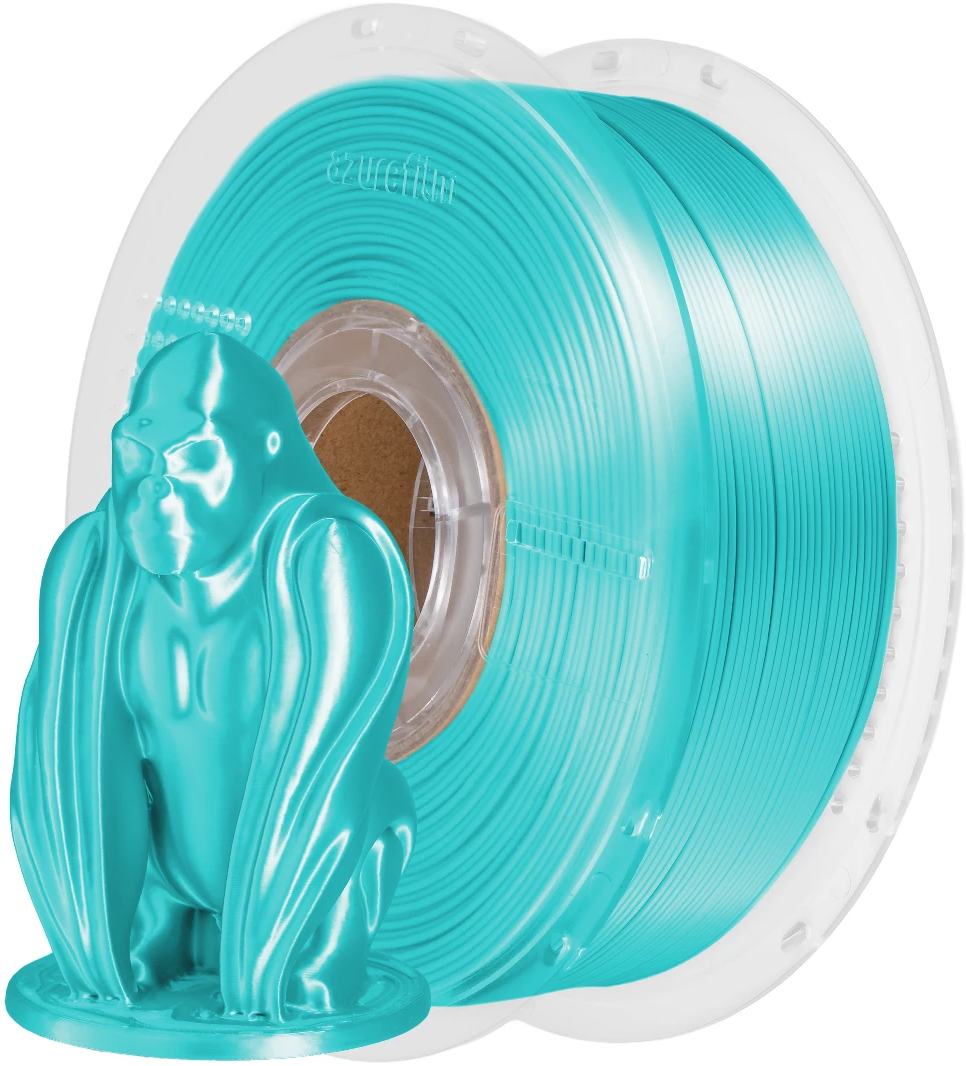 AzureFilm  PLA Silk Tropical Teal, 1,75 mm / 1000 g    PLA-Material mit seidigem Finish