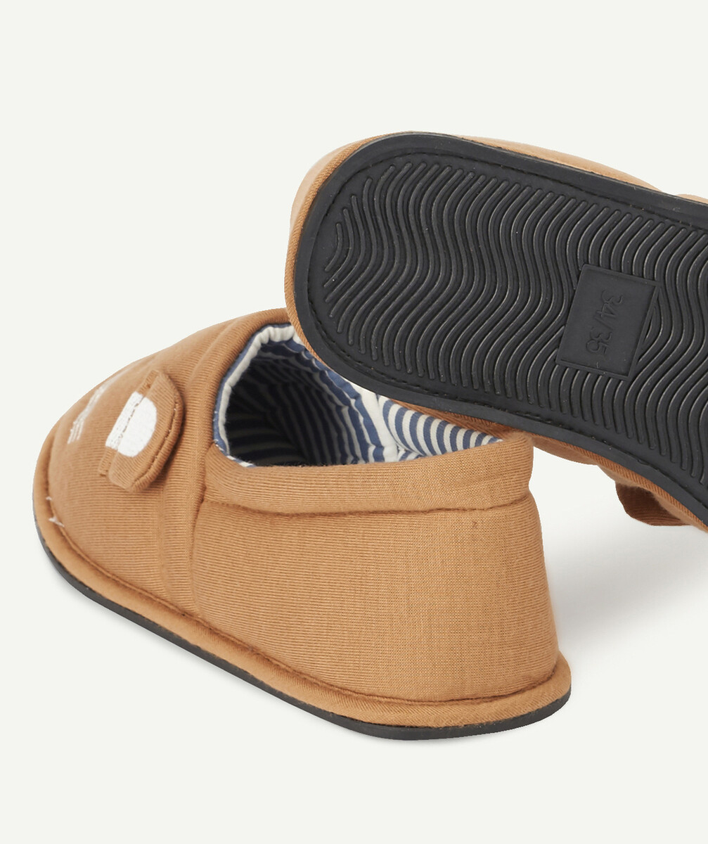 CHAUSSONS LION GARÇON EN COTON MÉLANGÉ