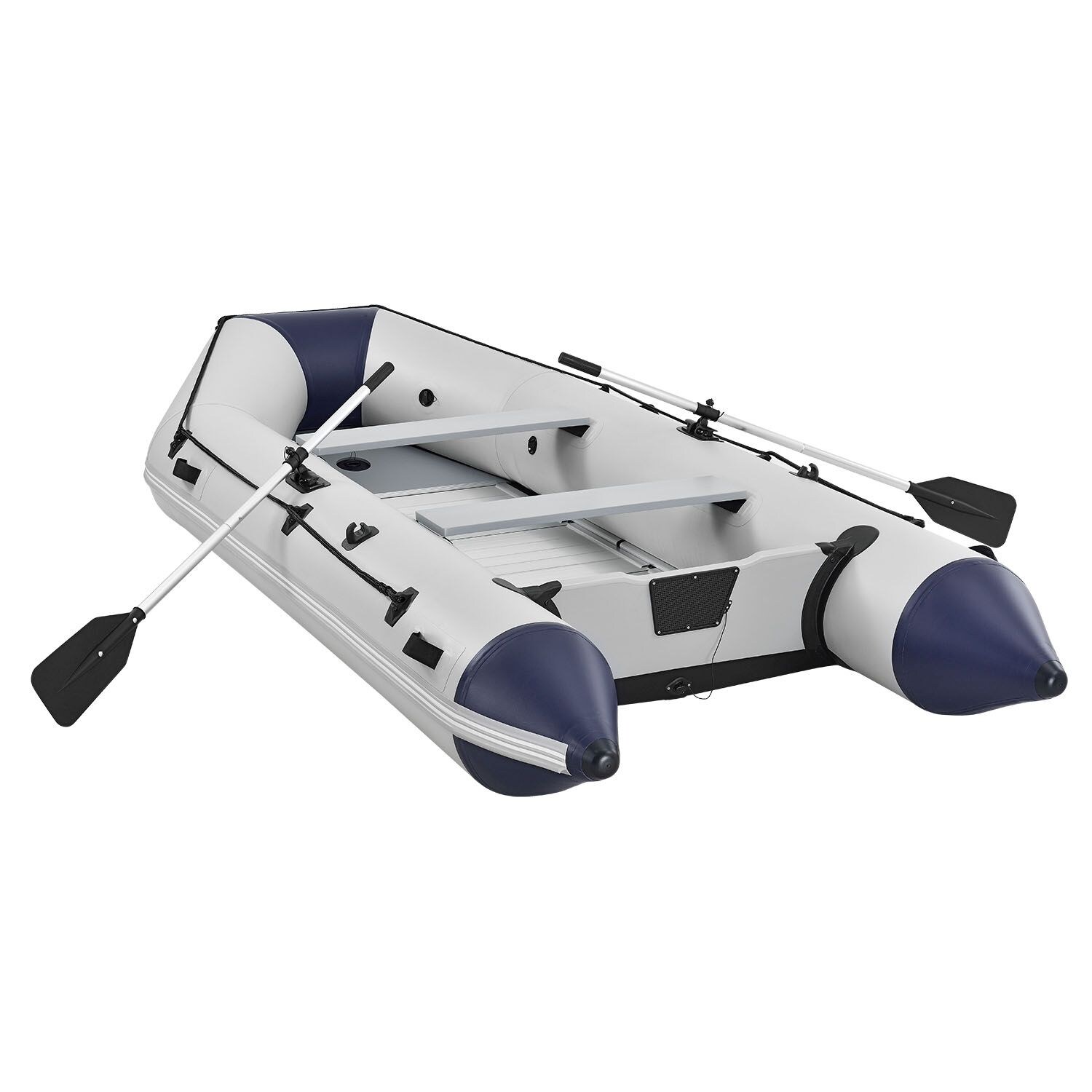 ArtSport Schlauchboot 3,80m mit 2 Sitzbänke, Aluboden, Paddel, Pumpe, Tasche & Reparaturset