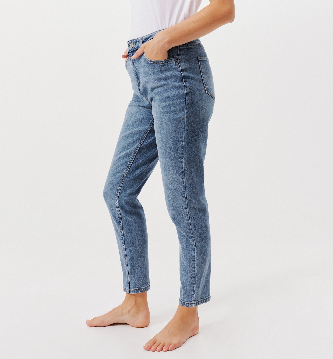 Jean mom taille haute MARCEL - Jean moyen