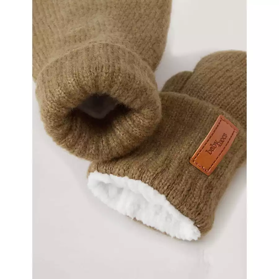 BabyMocs Handschuhe Vegan dunkelbraun