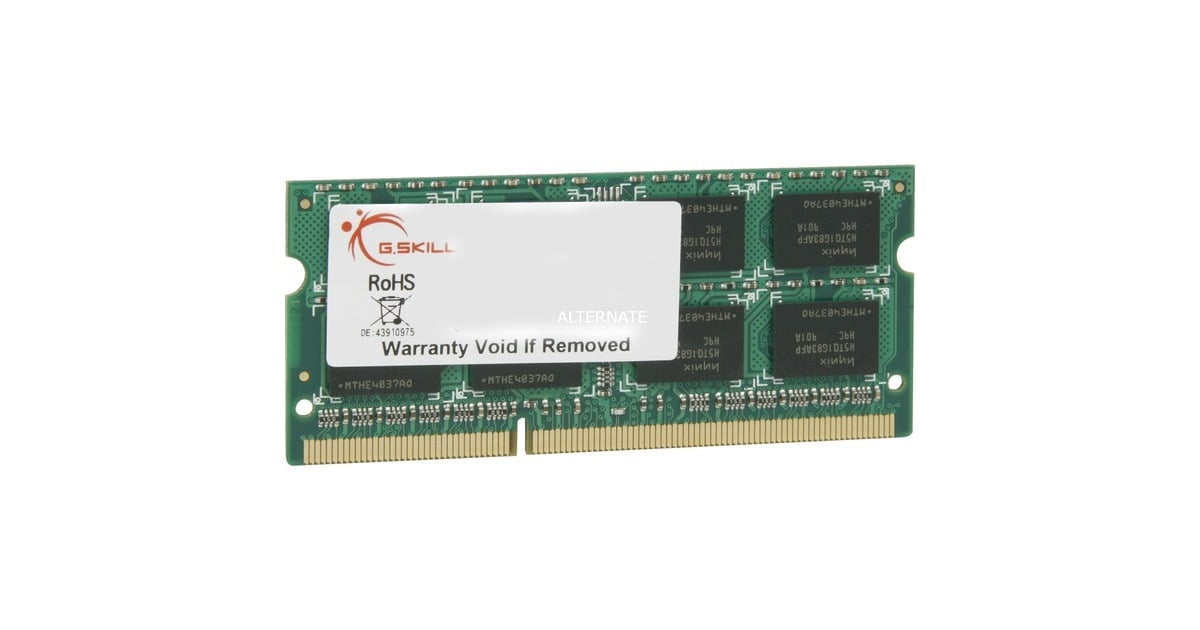 G.Skill4 GB DDR3-1600 laptopgeheugen  (F3-12800CL11S-4GBSQ, SQ-Serie, Retail)