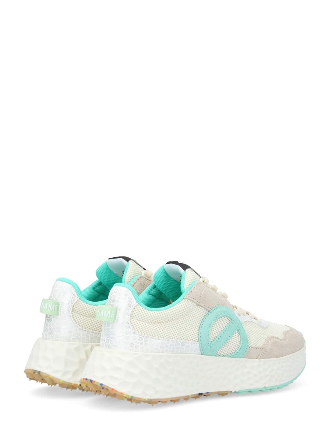 no name Basket de ville Femme carter jogger w Blanc/Beige/Vert