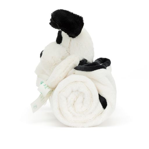 JELLYCAT Bashful Kanin Tæppe, Black/Cream
