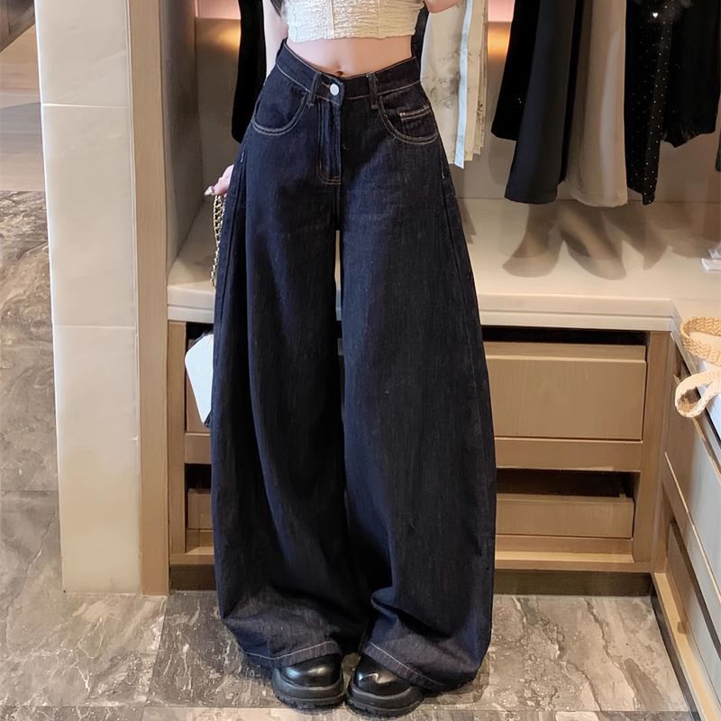 Horrysonie - Mid Rise Wide Leg Jeans