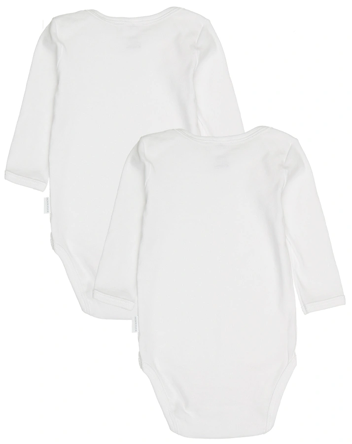 Langarm-Body ORIGINAL CLASSICS 2er Pack in weiß
