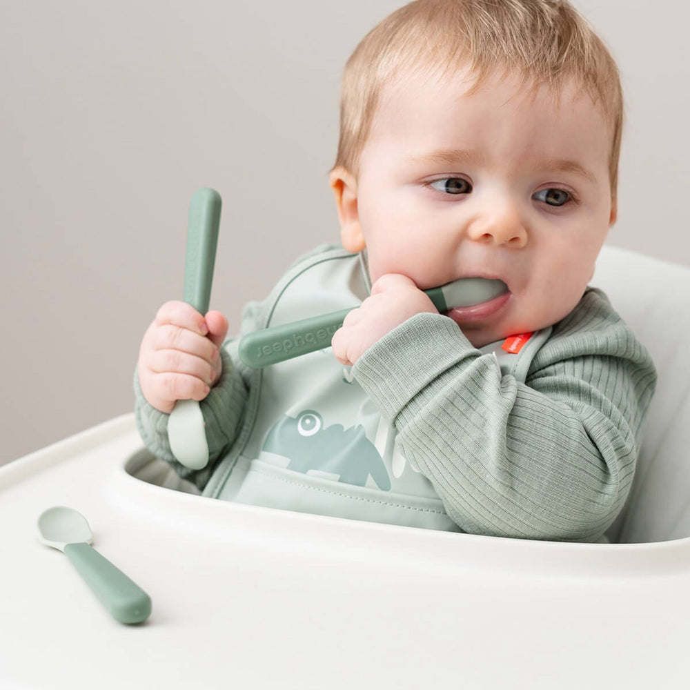 Køb DonebyDeer Foodie Easy-Grip Babyske 3-Pak Grøn