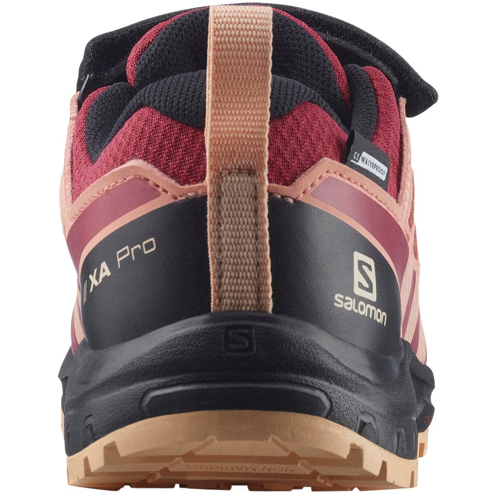Salomon XA Pro V8 CSWP Wanderschuhe Kinder earth red black almon cream