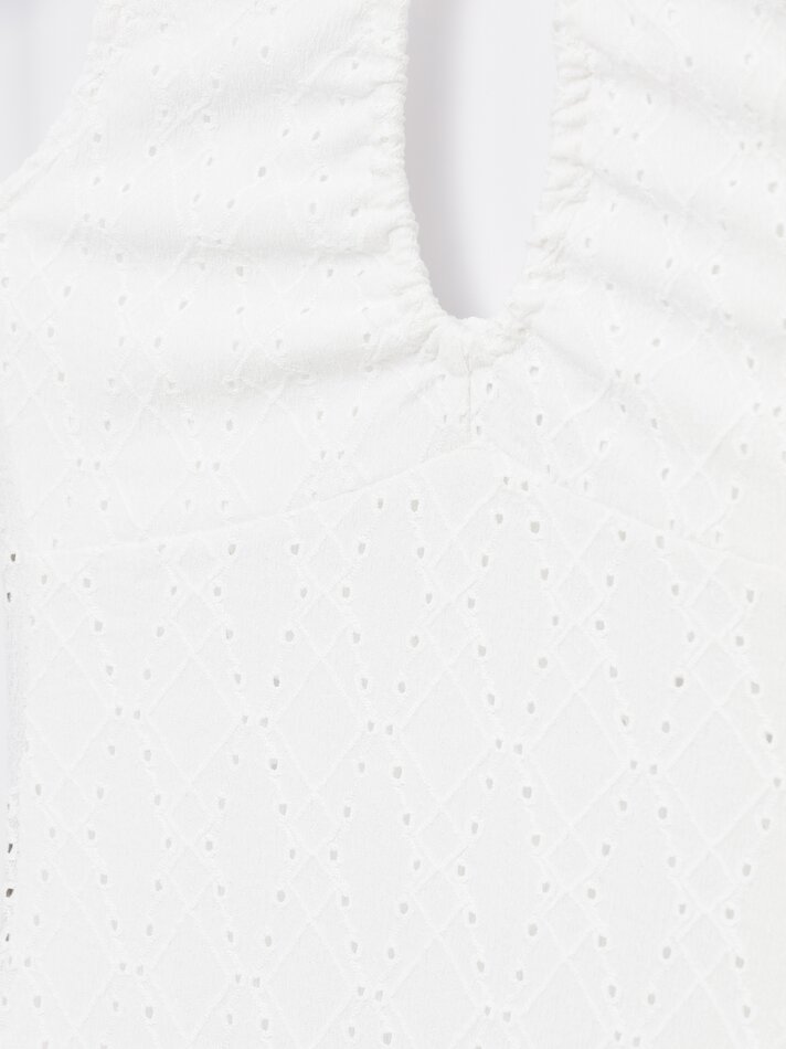 Body com bordado suíço - Branco