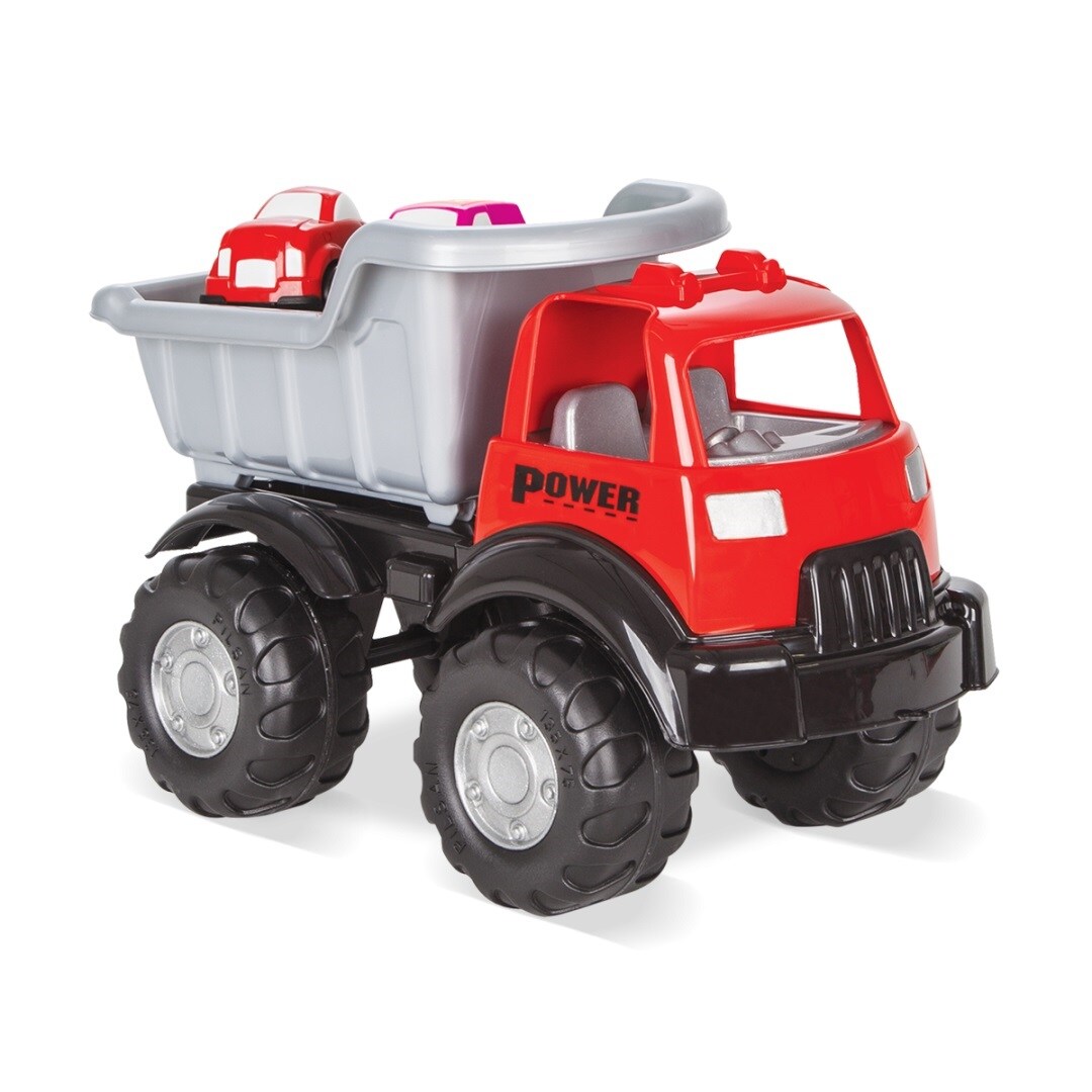 Pilsan Kinder Autotransporter 06516, Laderampe, vier kleine Autos ab 1 Jahr