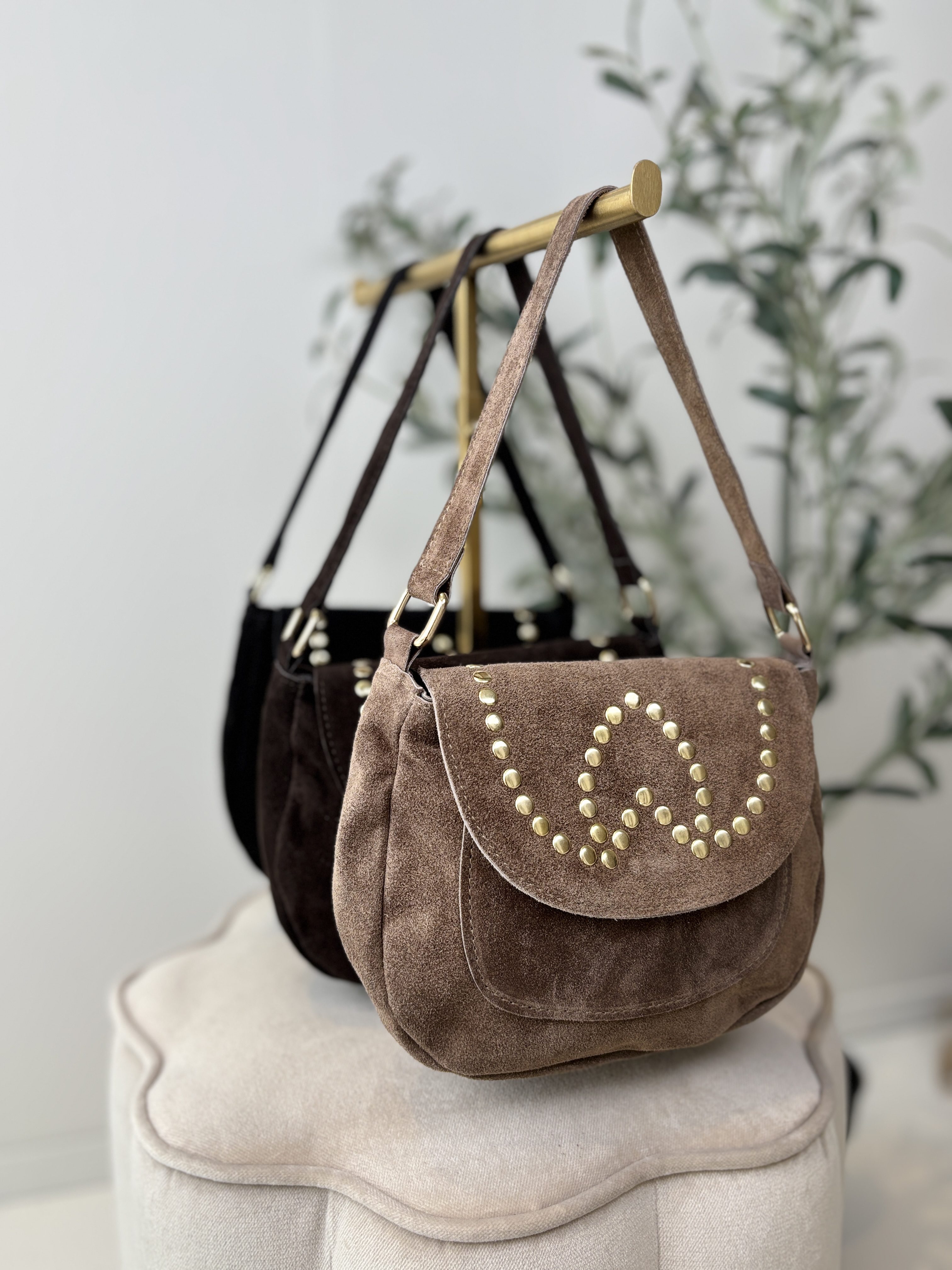 Winona Bag - Suede Taupe