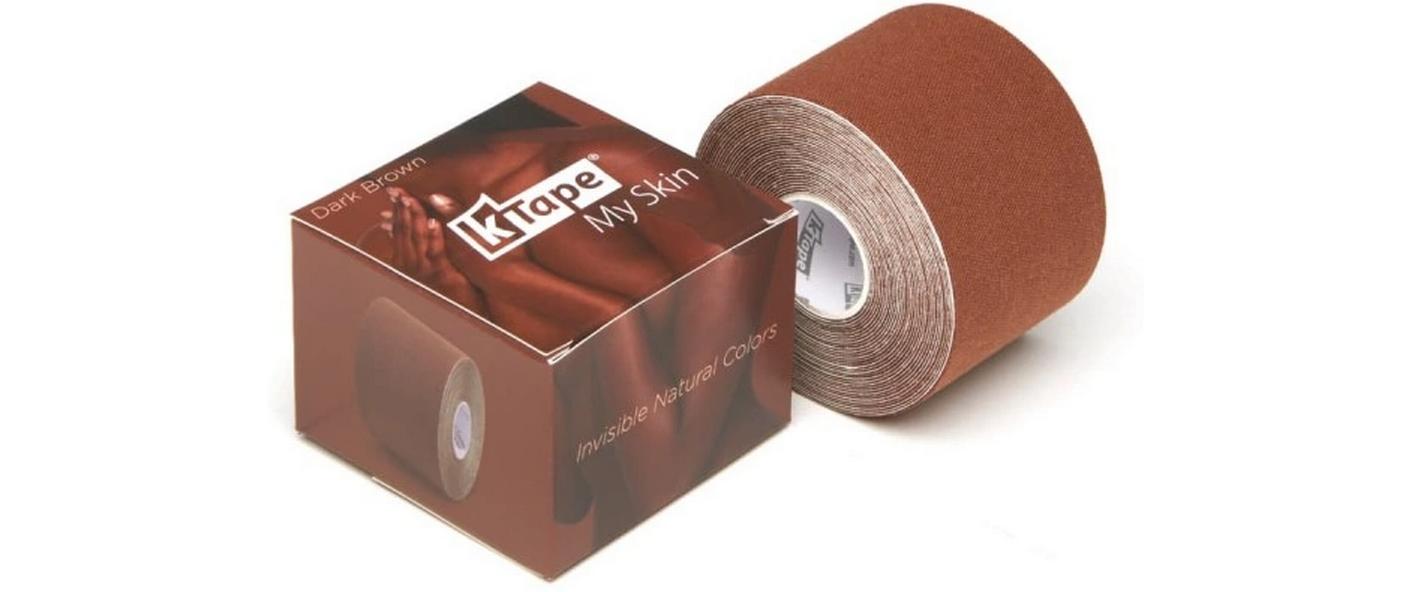 My Skin dark brown 5 cm x 5 mAtmungsaktives Kinesiology Tape für Muskeln und Gelenke