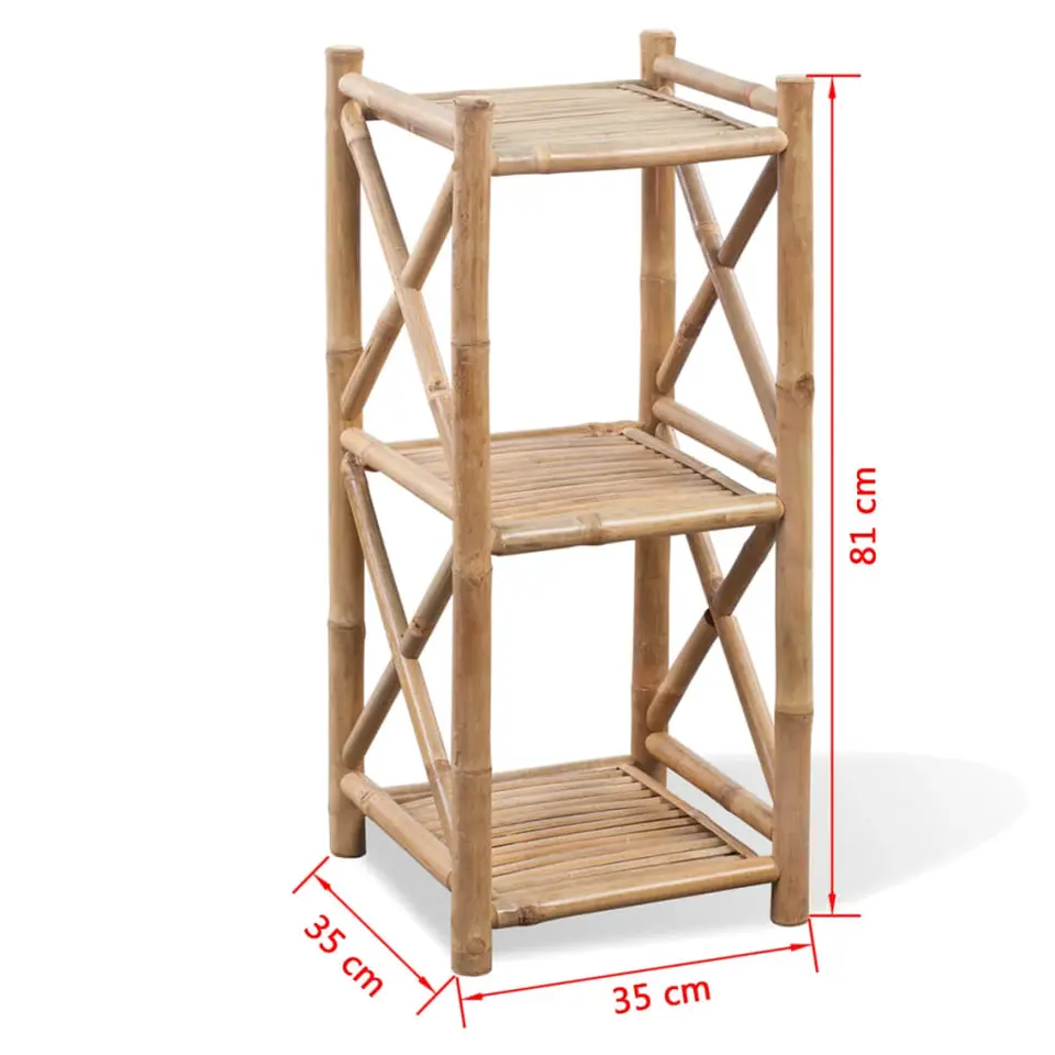 vidaXL - Staande Plank - Bruin - Bamboe