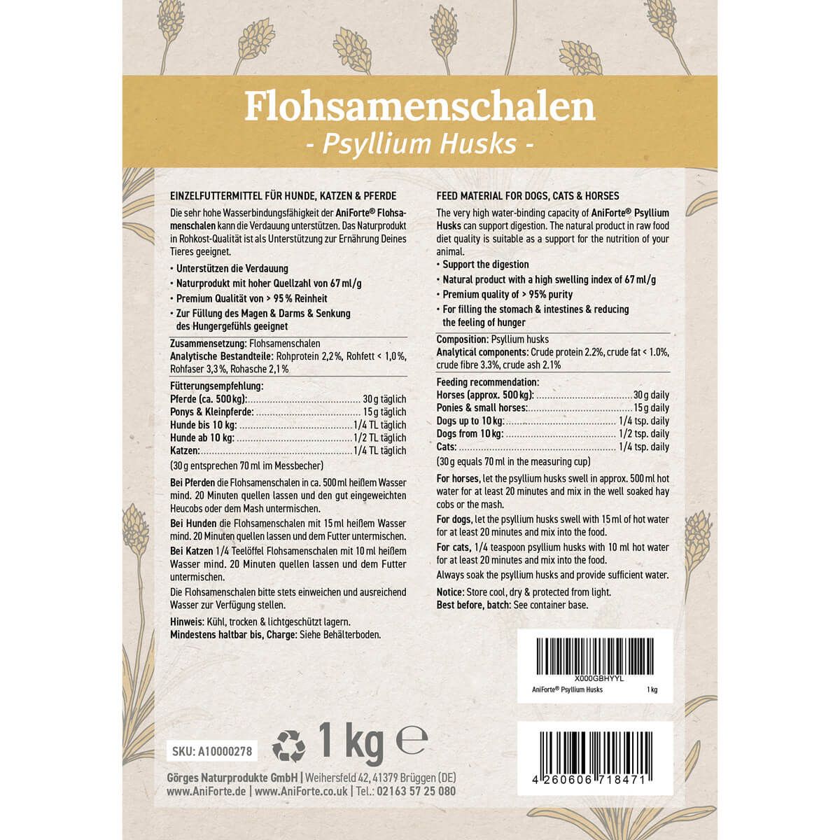 AniForte Flohsamenschalen
