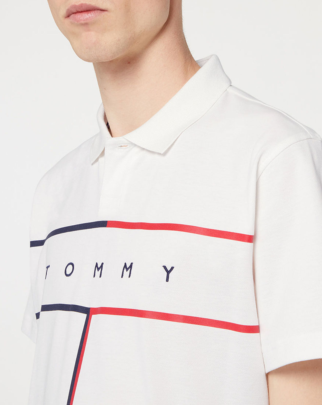 Tommy Hilfiger Polo Regular Flag écru