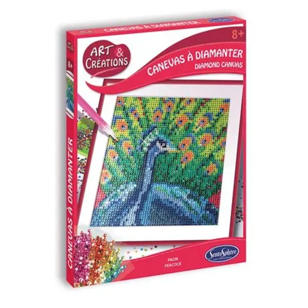 Sentosphere Strassstein-Bild Pfau