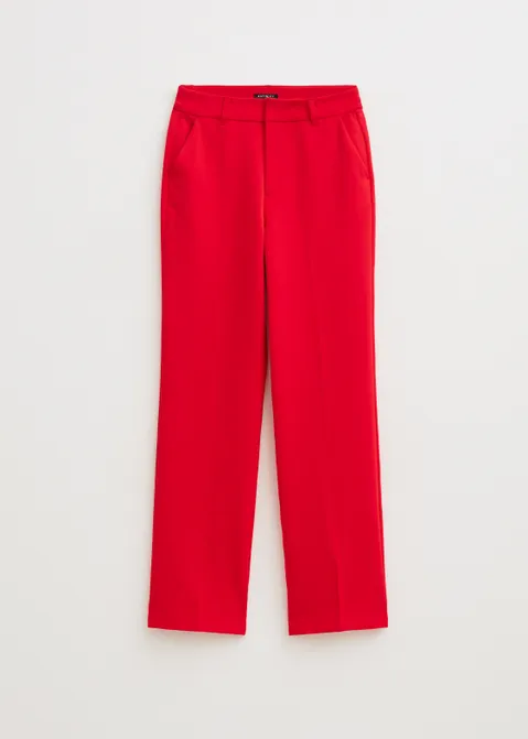 Wijde pantalon rood (ROO)